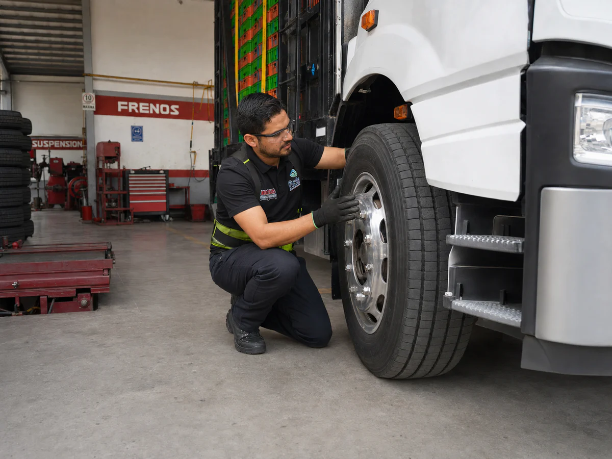Servicio de llantas para camión en CECAM